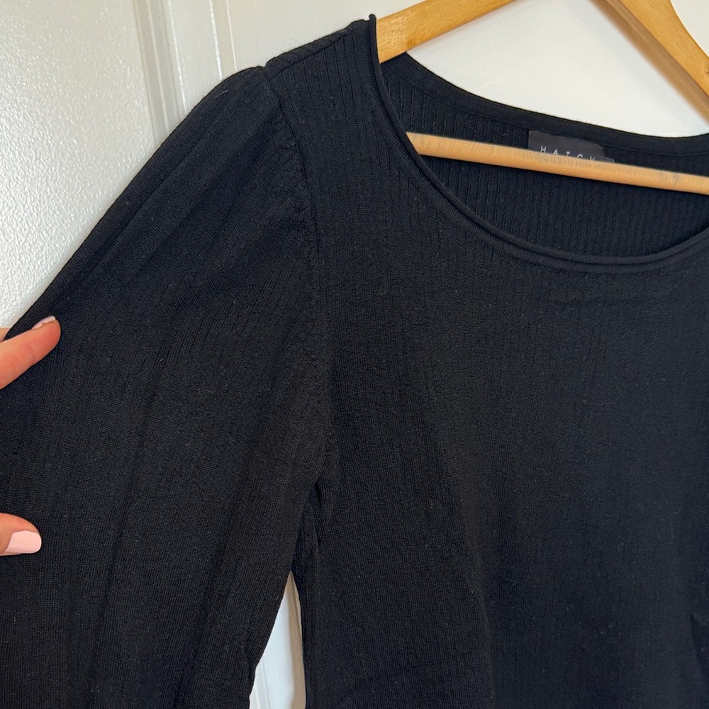 Hatch Black Merino Wool sweater - Picture 2 of 5